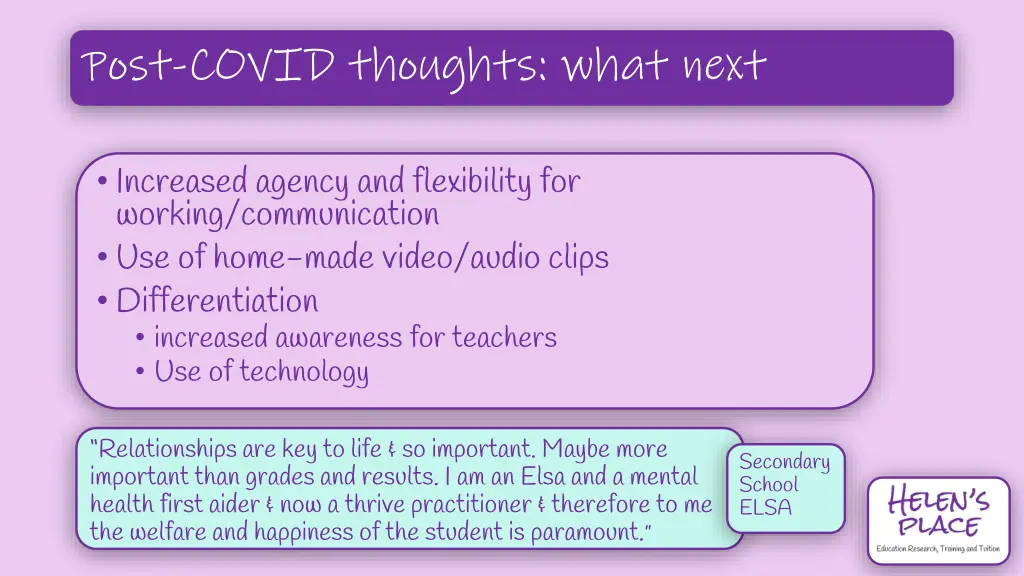 post covid thoughts what next