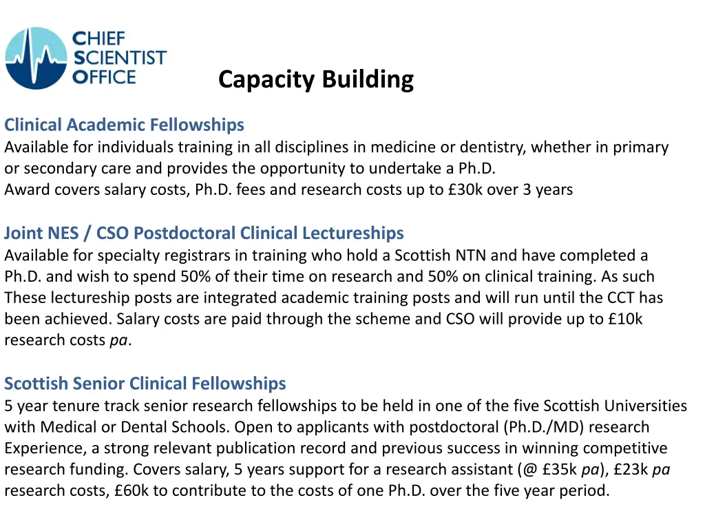 capacity building