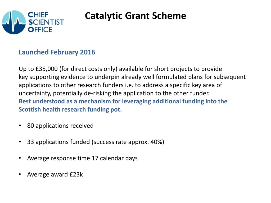 catalytic grant scheme