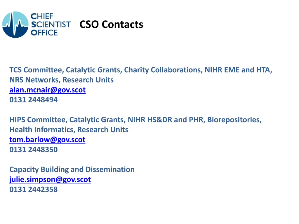 cso contacts