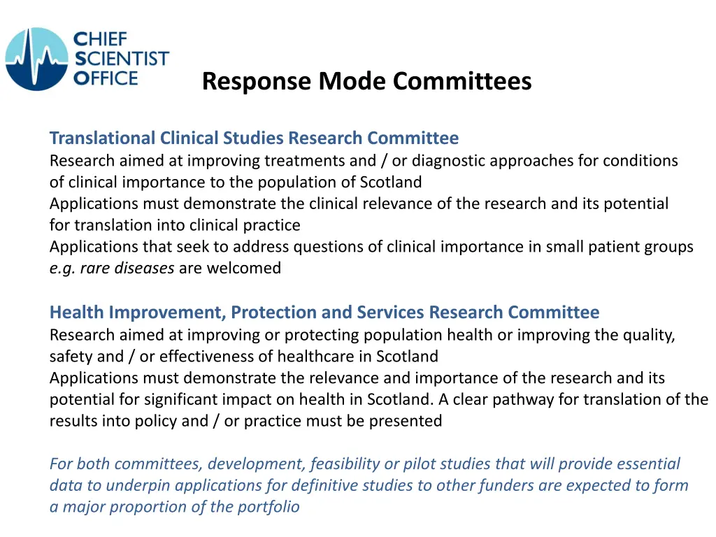 response mode committees