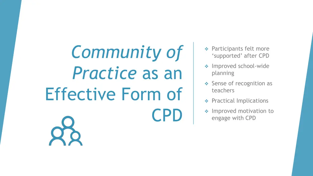 community of practice as an effective form of