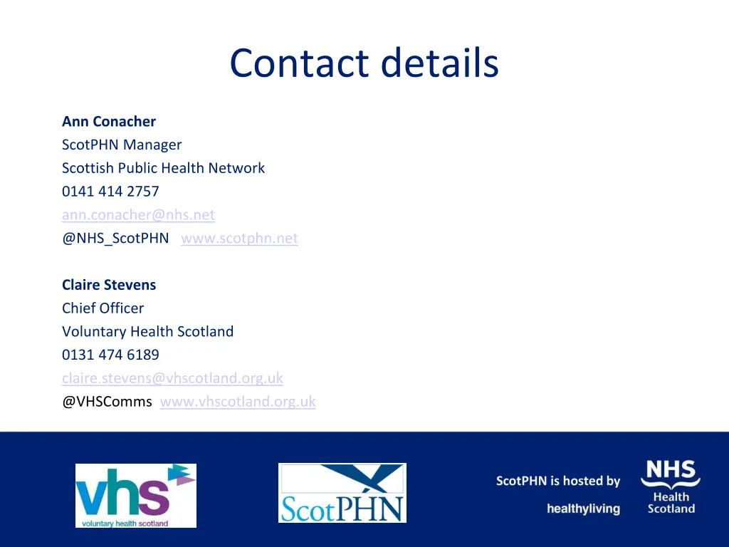 contact details