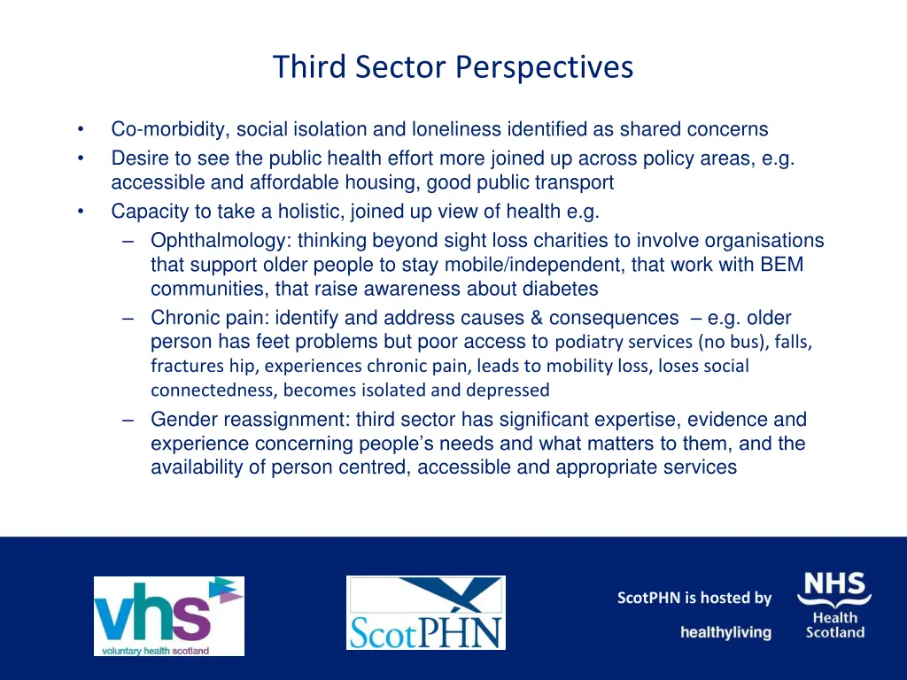 third sector perspectives