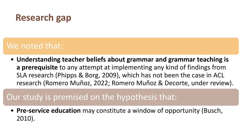 research gap