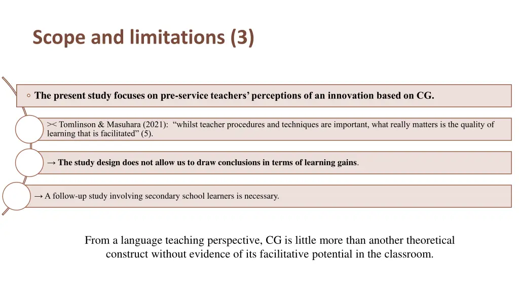 scope and limitations 3
