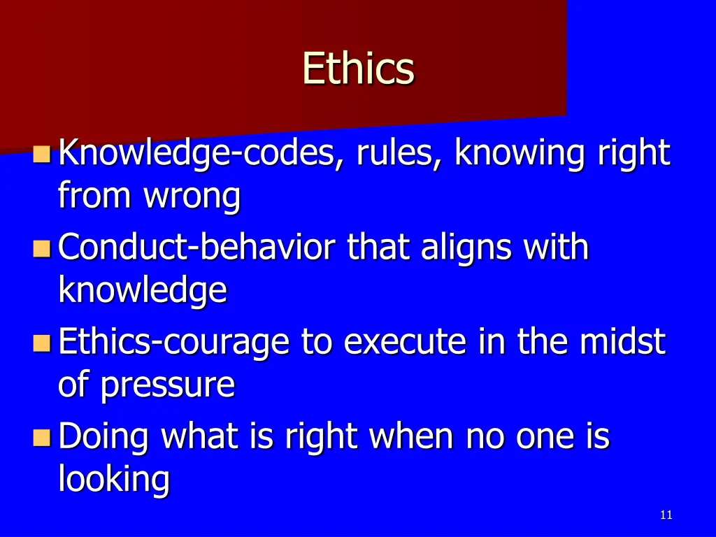 ethics