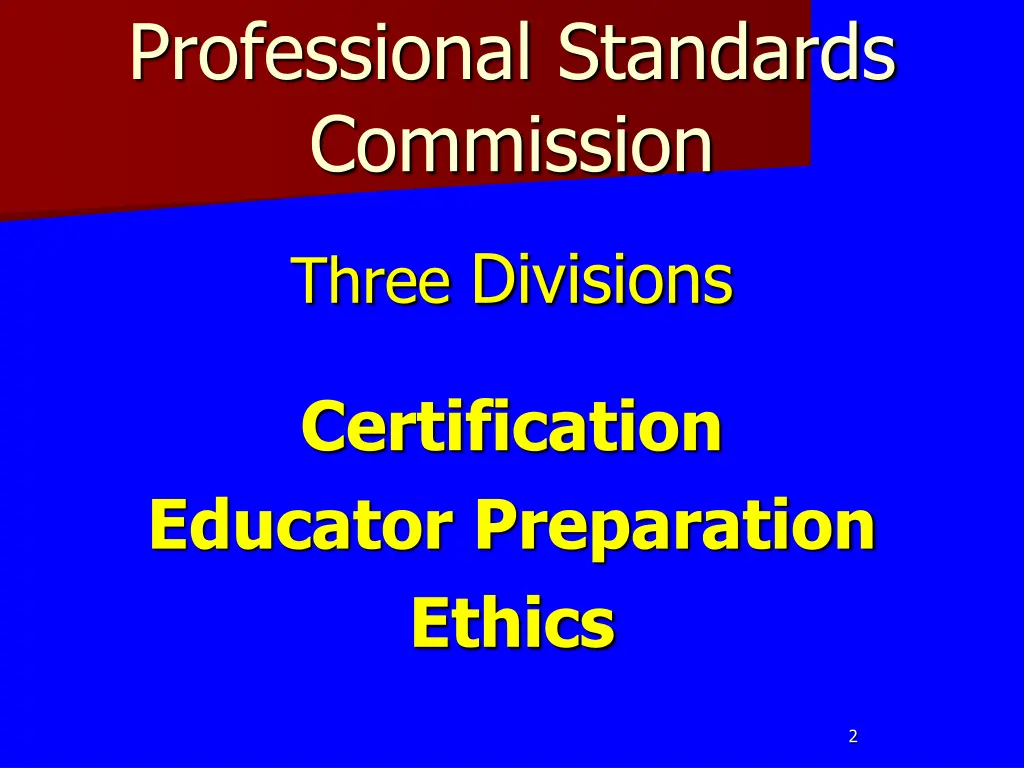 professional standards commission
