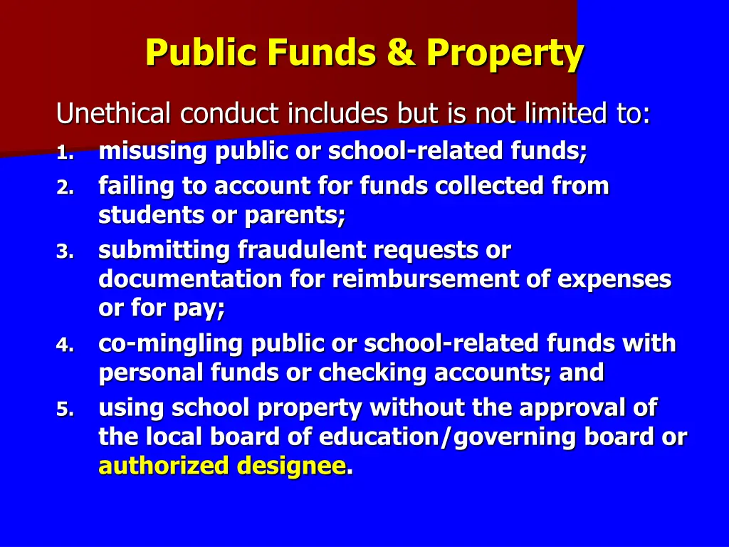 public funds property