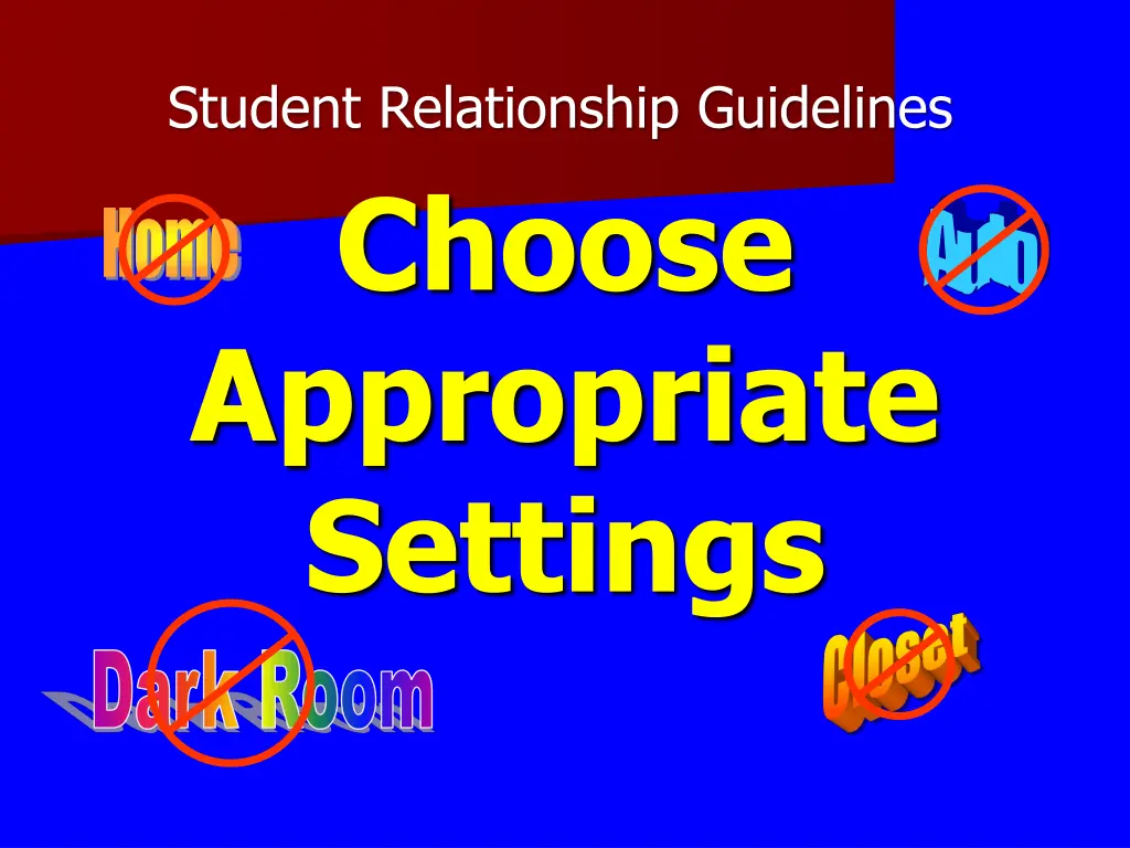 student relationship guidelines