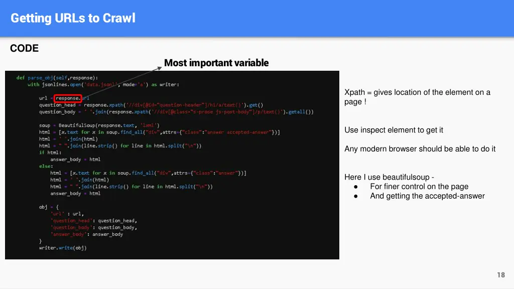 getting urls to crawl 4