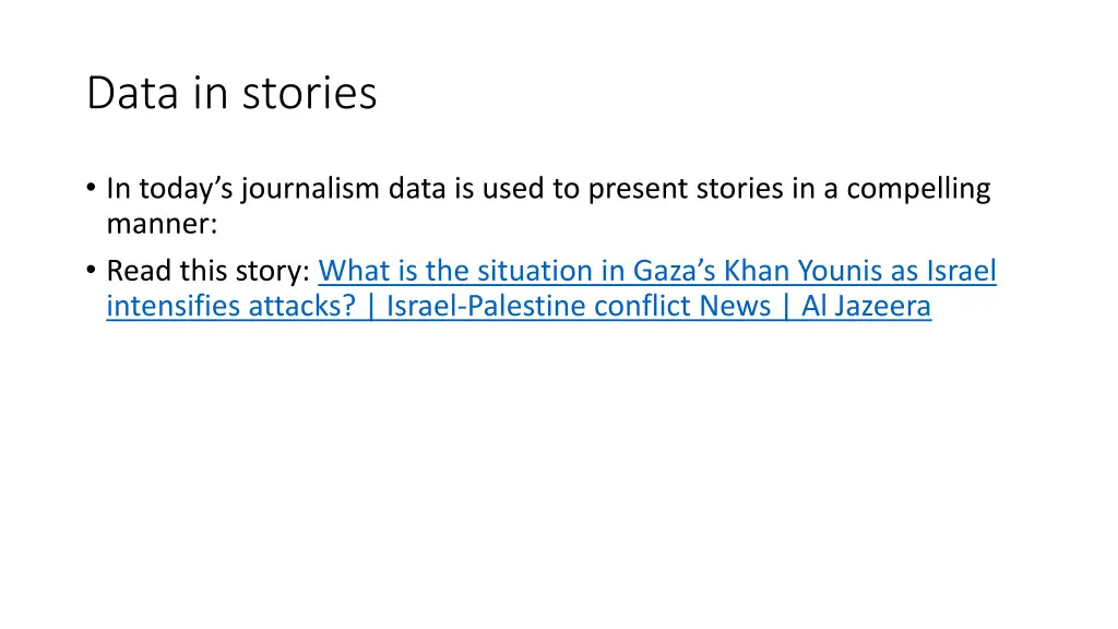 data in stories