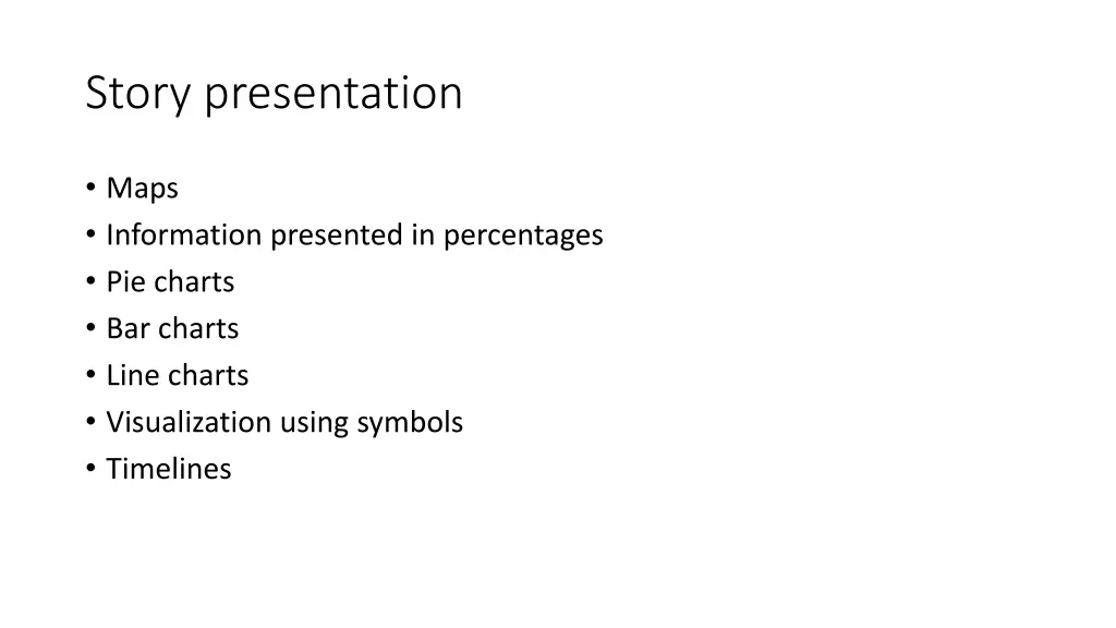 story presentation