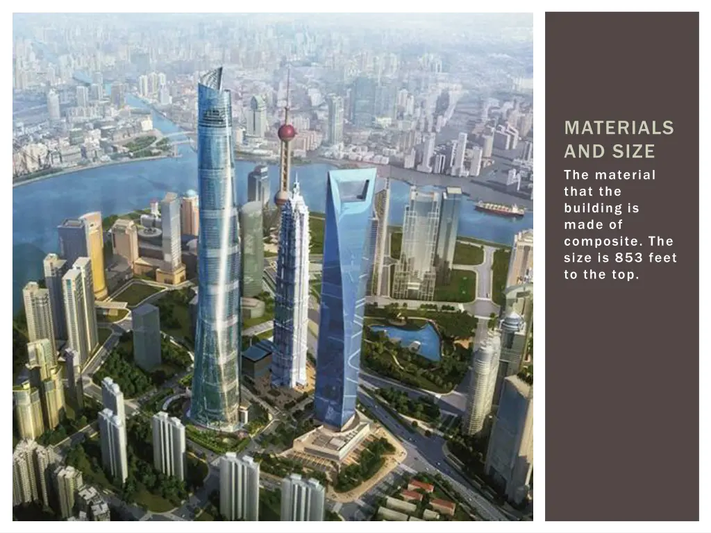 materials and size