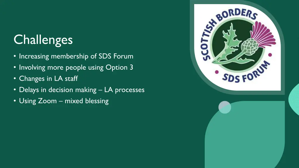 challenges increasing membership of sds forum