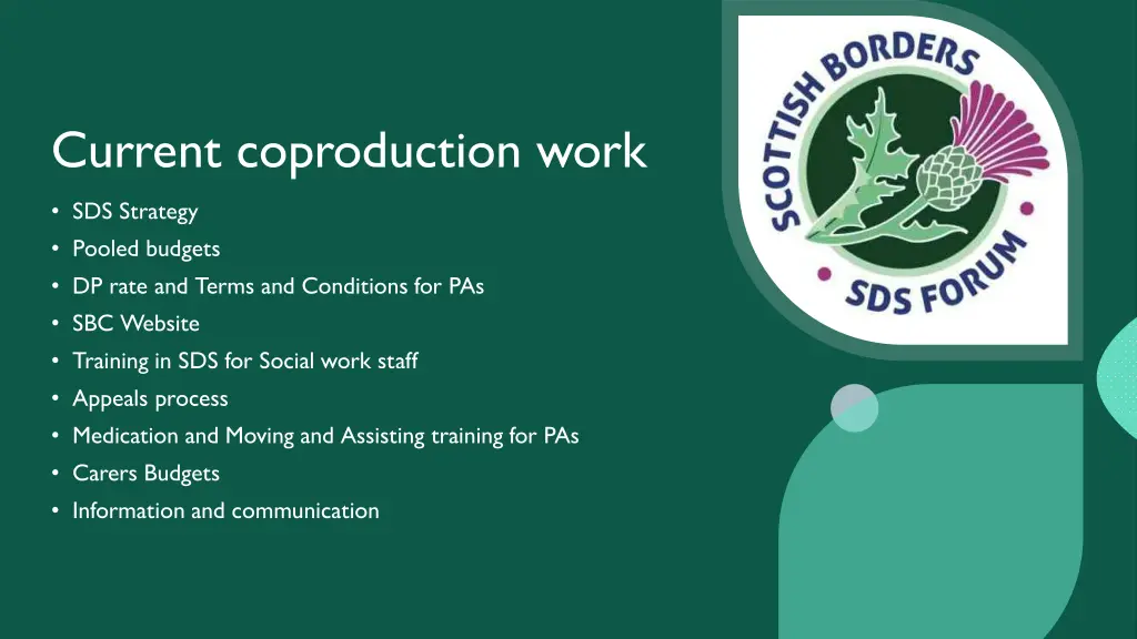 current coproduction work