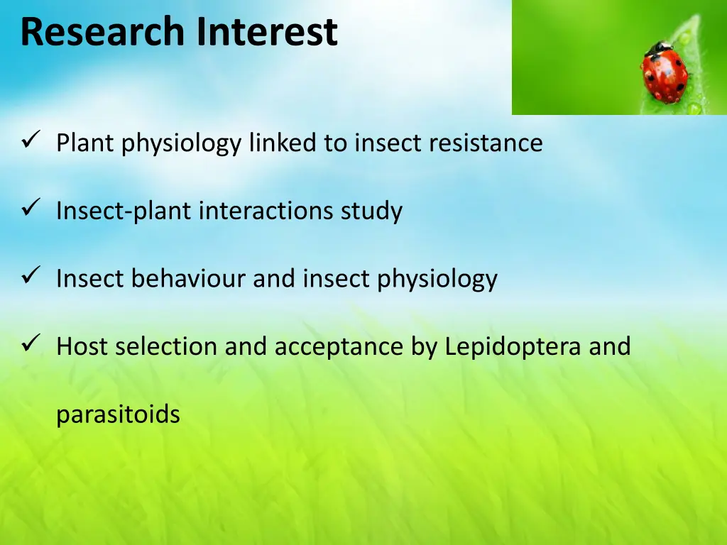 research interest