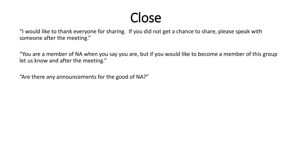 close close
