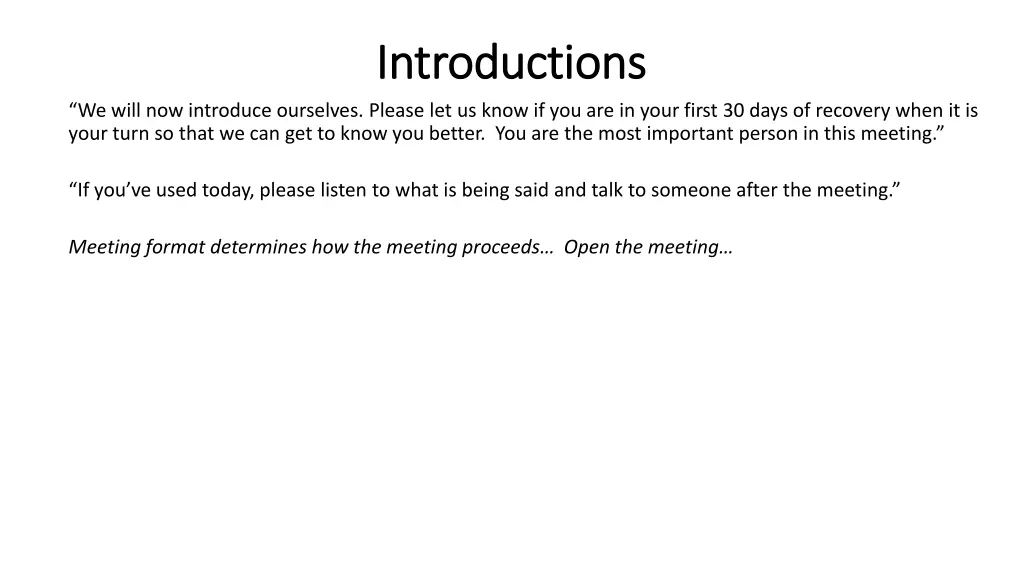 introductions introductions