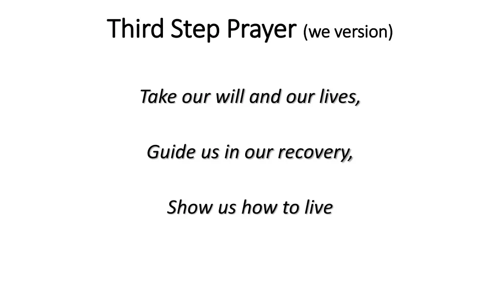 third step prayer third step prayer we version