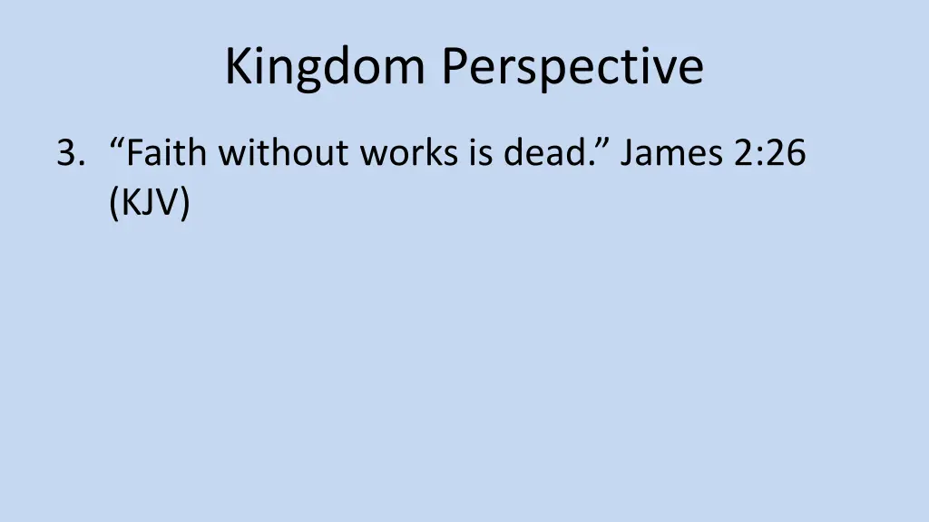 kingdom perspective 2