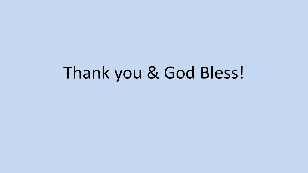 thank you god bless