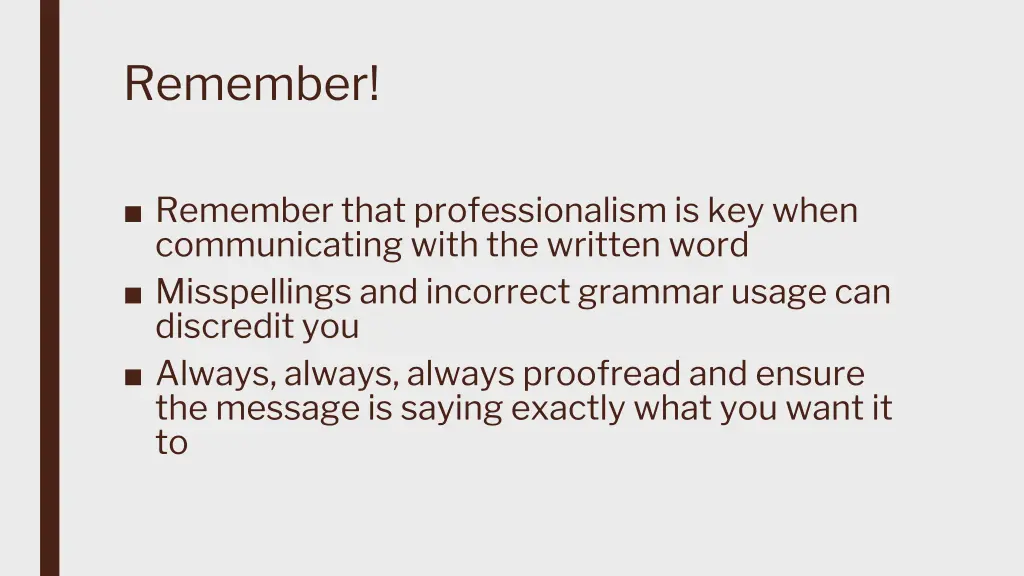 remember