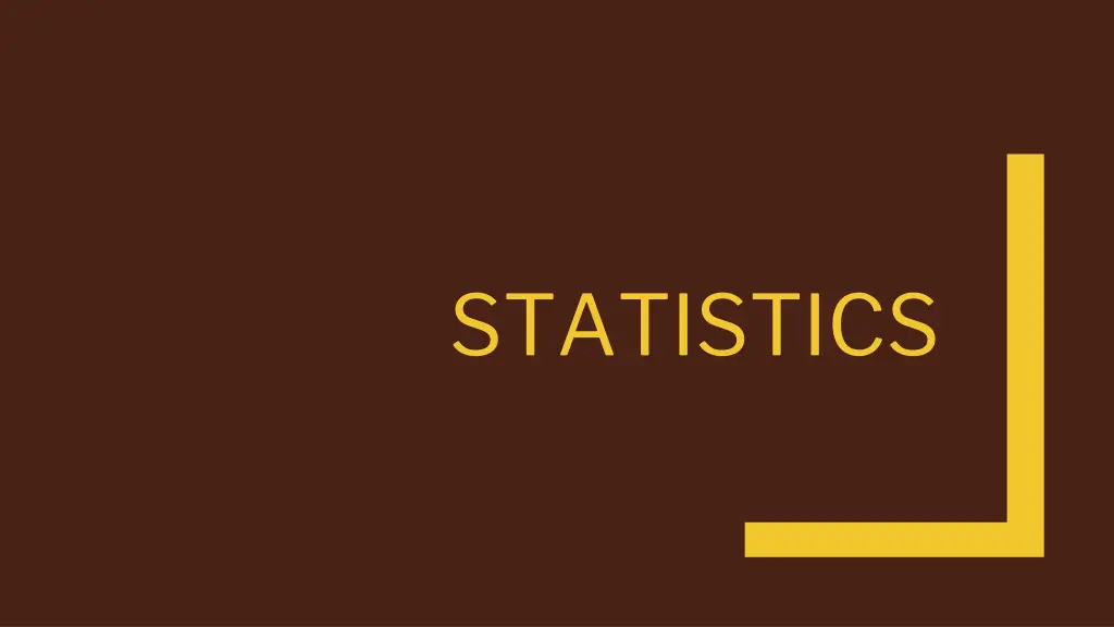 statistics