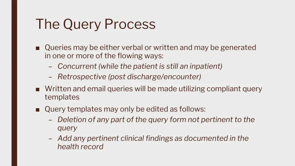 the query process 1