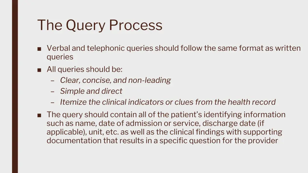 the query process 2