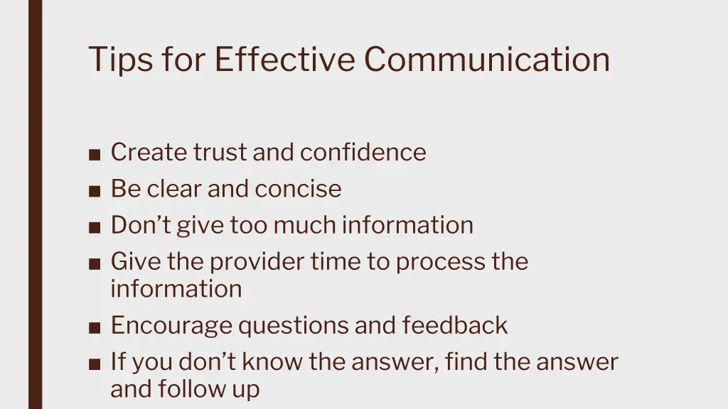 tips for effective communication