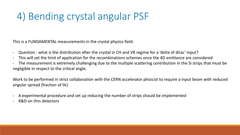 4 bending crystal angular psf