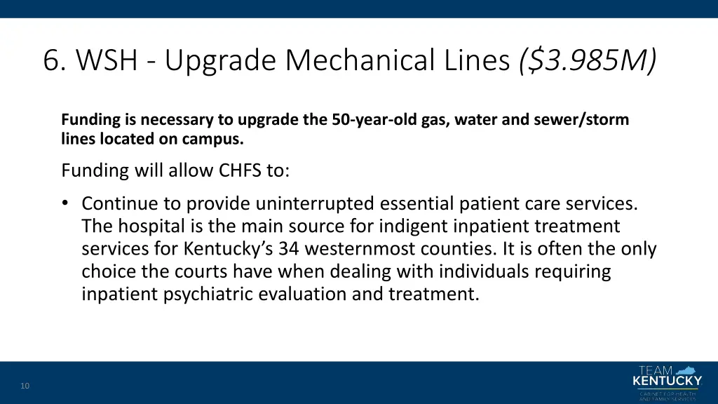 6 wsh upgrade mechanical lines 3 985m