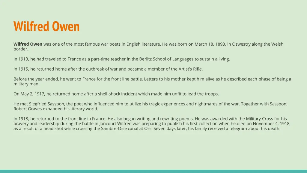 wilfred owen 1