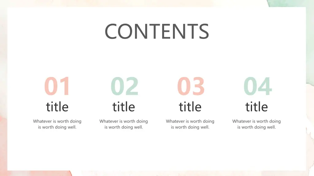 contents