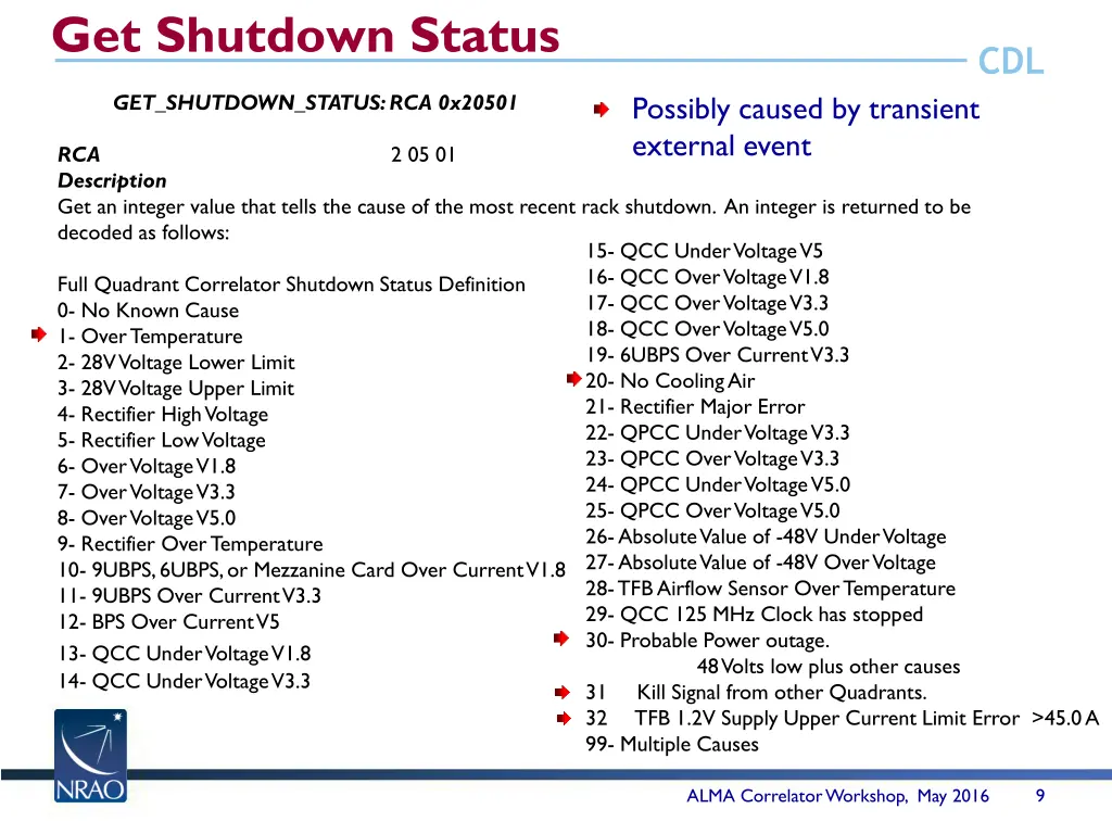 get shutdown status