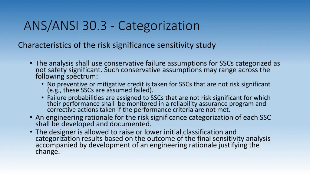 ans ansi 30 3 categorization 1