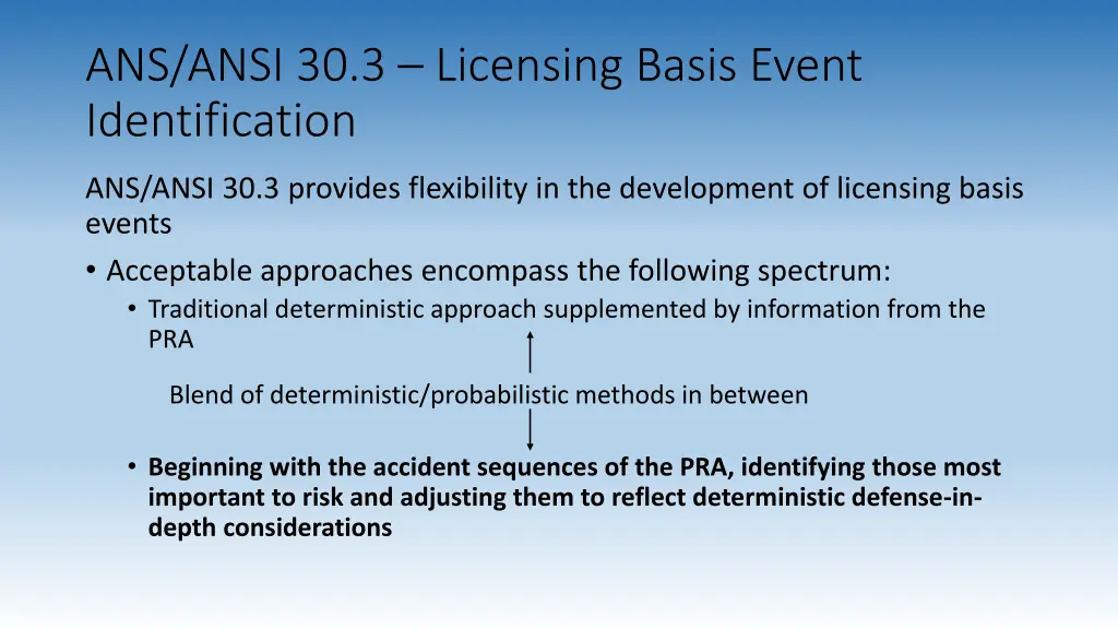 ans ansi 30 3 licensing basis event identification
