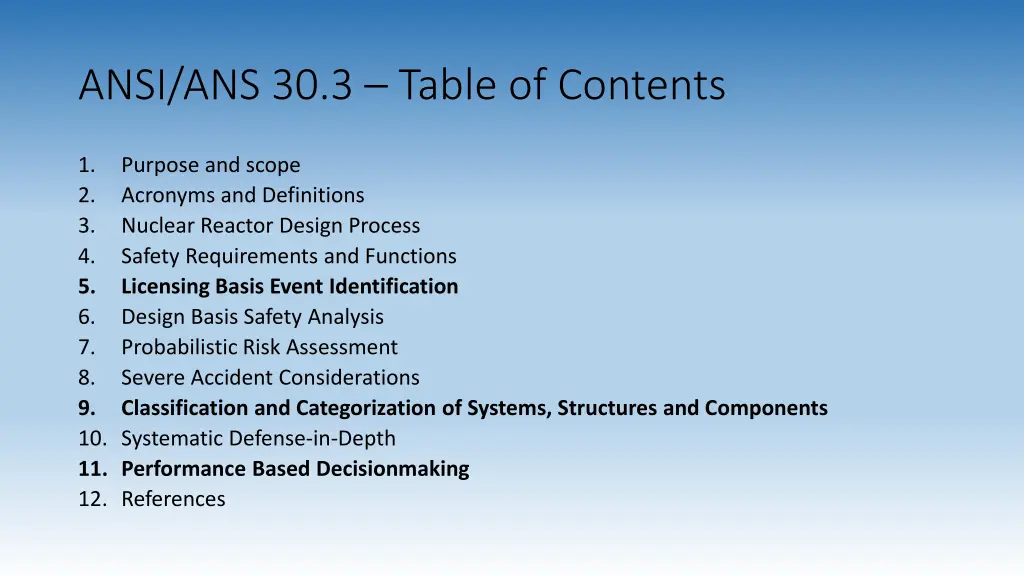 ansi ans 30 3 table of contents