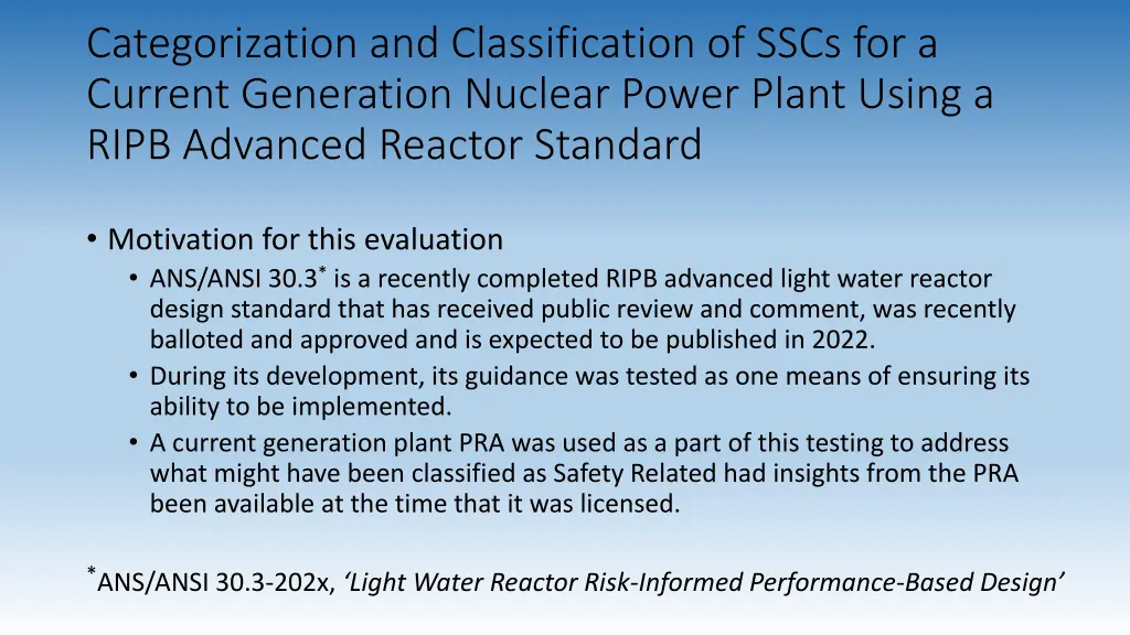categorization and classification of sscs 1
