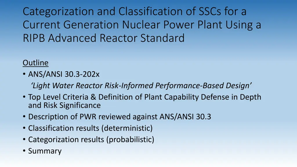 categorization and classification of sscs 2