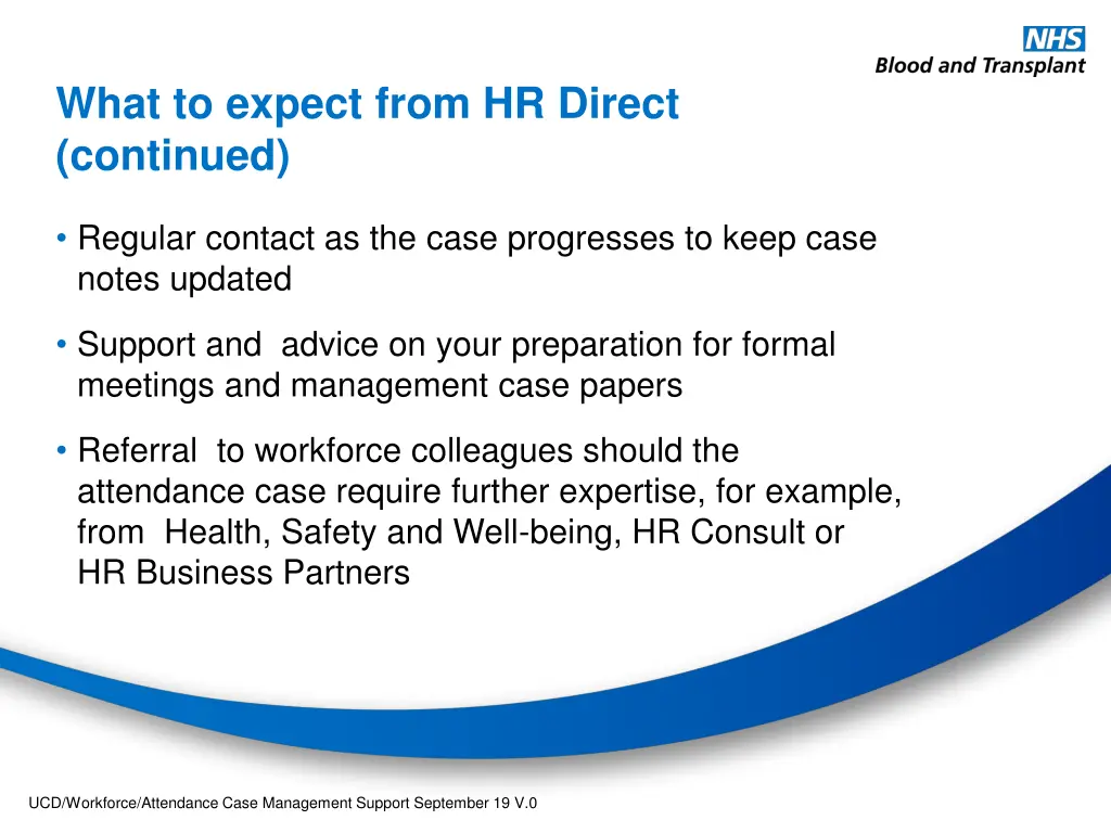 what to expect from hr direct continued