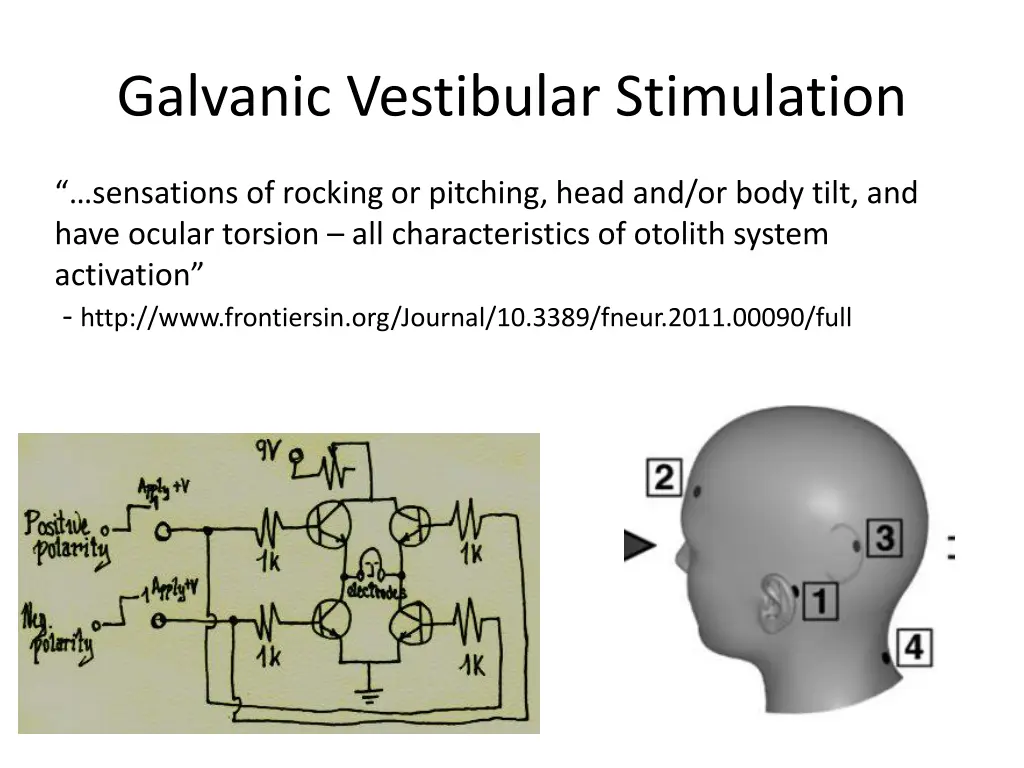 galvanic vestibular stimulation
