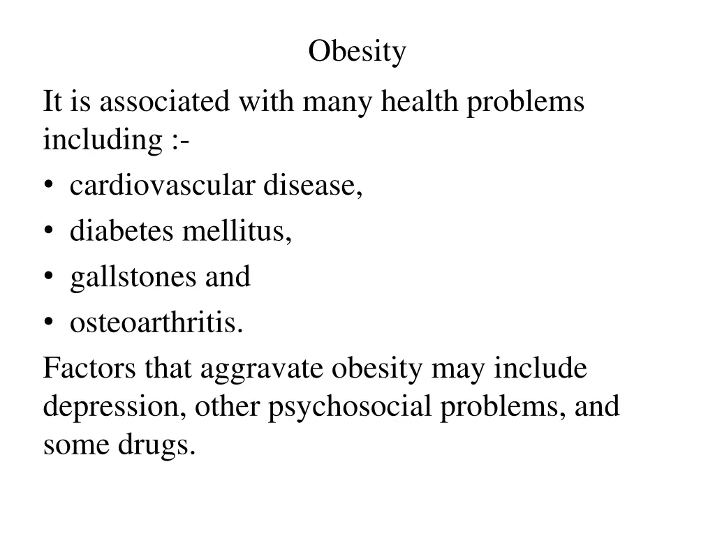 obesity