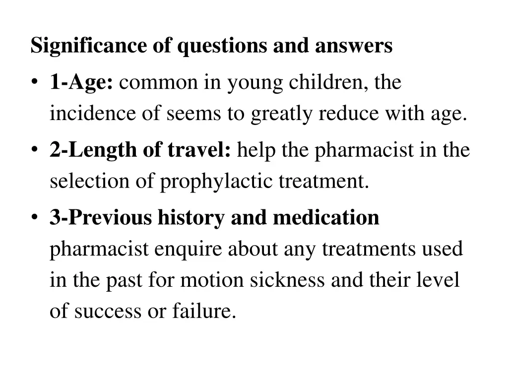 significance of questions and answers