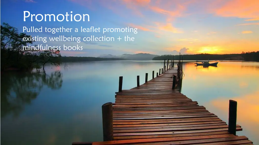 promotion pulled together a leaflet promoting