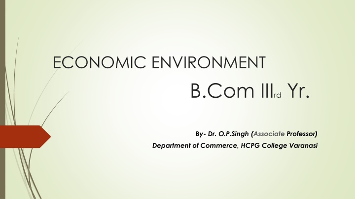 economic environment