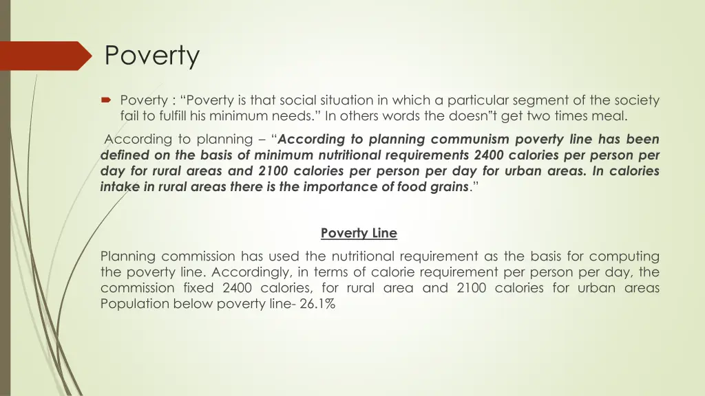 poverty
