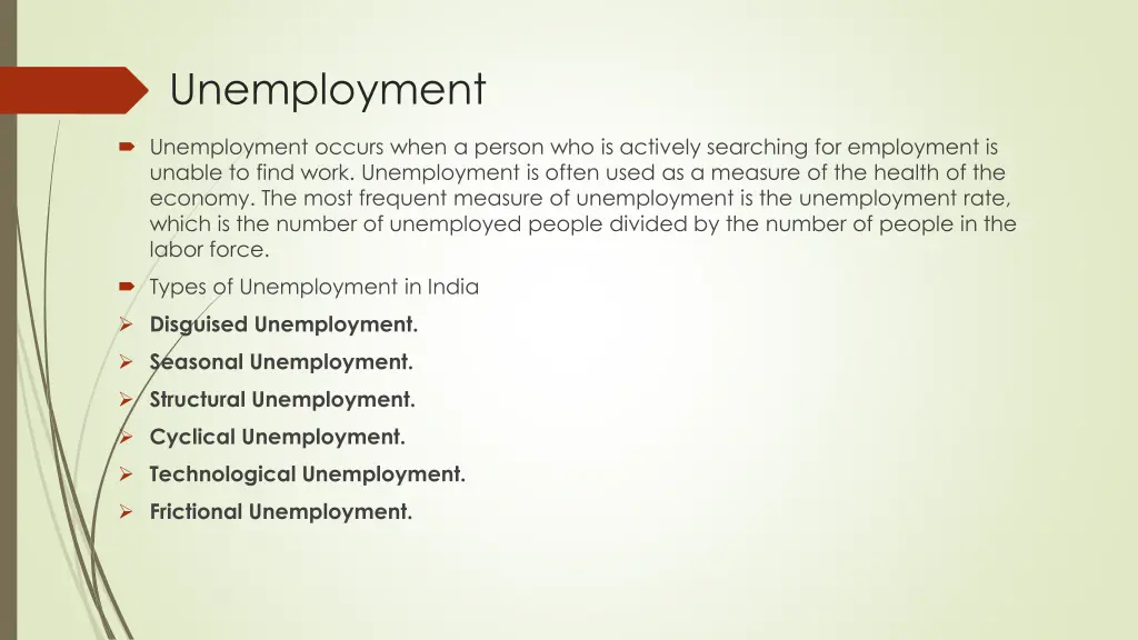 unemployment