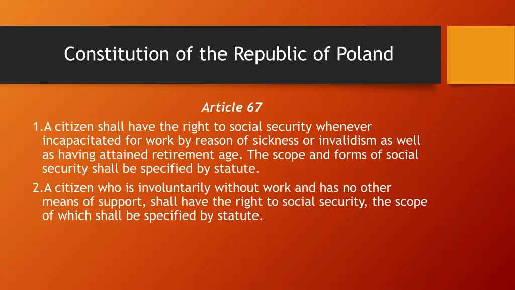 constitution of the republic of poland